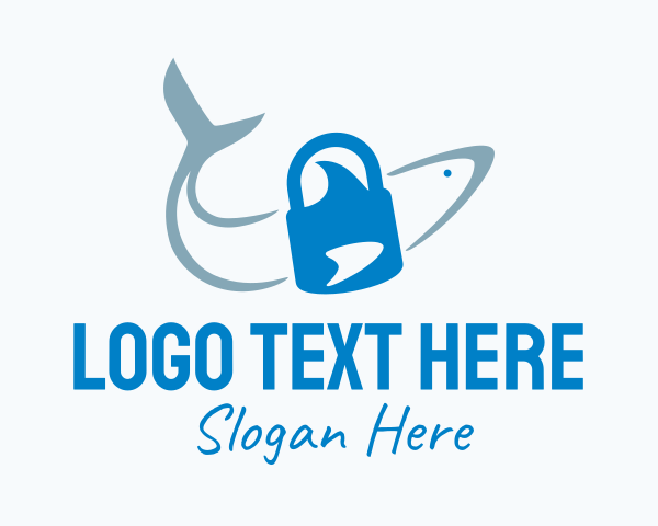 Blue Shark logo example 2