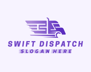 Purple Logistics Truck  logo