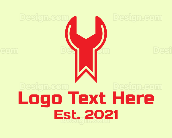 Red Ribbon Wrench Logo