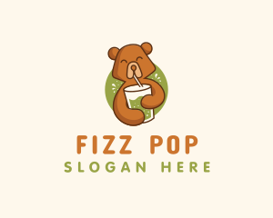 Smoothie Beverage Bear logo design