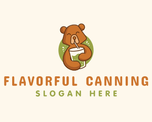 Smoothie Beverage Bear logo design