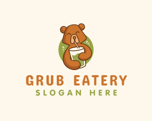 Smoothie Beverage Bear logo design