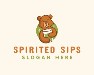 Smoothie Beverage Bear logo design