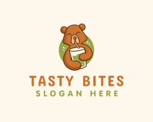 Smoothie Beverage Bear logo design