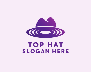 Vinyl Record Hat  logo design