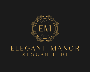 Elegant Wedding Event logo design