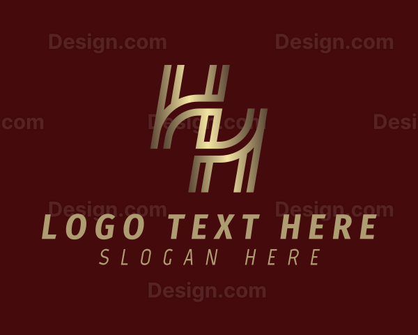 Metallic Gold Business Logo