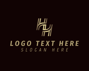 Metallic Gold Business logo