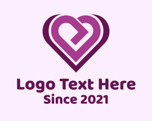 Purple Arrow Heart logo