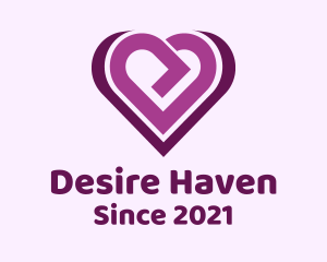 Purple Arrow Heart logo