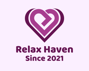 Purple Arrow Heart logo