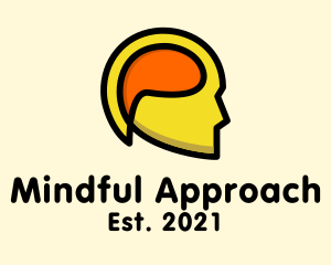 Mind Chat Head  logo design