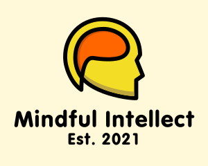 Mind Chat Head  logo design