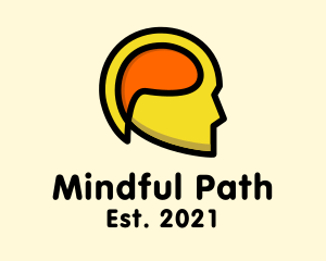 Mind Chat Head  logo design