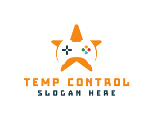 Game Controller Star logo design