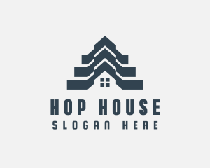 House Roofing Property logo design