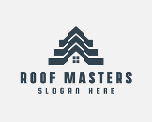 House Roofing Property logo design