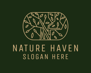 Nature Tree Wellness  logo design