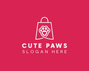 Pet Bag Paw logo design