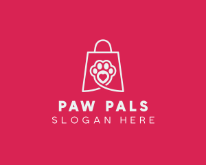 Pet Bag Paw logo design