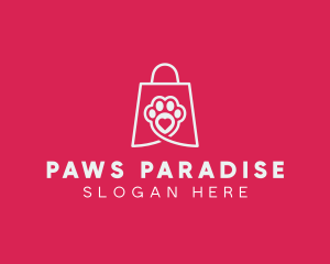 Pet Bag Paw logo design