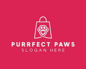 Pet Bag Paw logo design