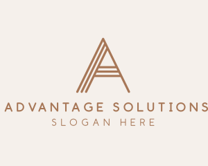 Furniture Design Letter A logo design