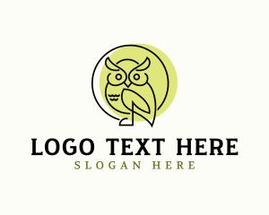 Wise Owl Bird logo