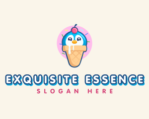 Penguin Dessert Cone logo