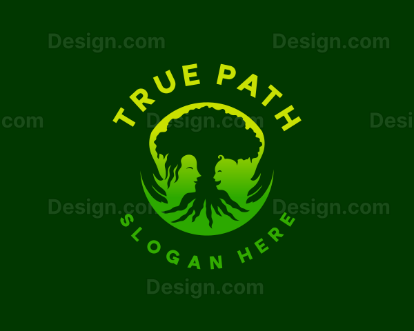 Globe Tree Parenting Hands Logo