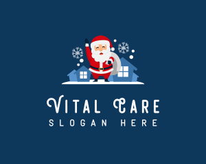 Christmas Santa Claus Logo