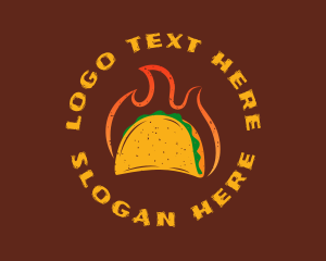 Flaming Rustic Taco logo