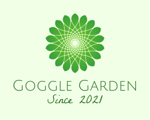 Green Flower Mandala  logo design