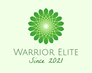 Green Flower Mandala  logo