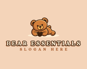 Bear Hug Heart logo design