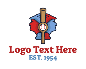 Baseball Bat Players logo