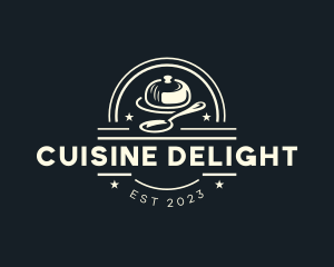 Cloche Fine Dining Cafeteria logo design