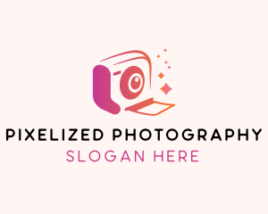 Polaroid Camera Photography logo design