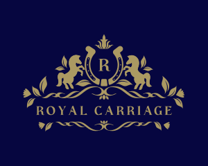 Royal Crown Stallion Banner logo design