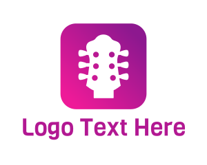 Song - Guitar Tuner App logo design