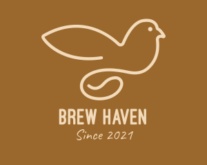 Coffee Bean Dove  logo design