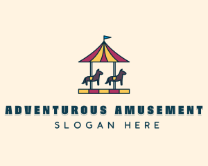 Horse Carousel Ride logo design