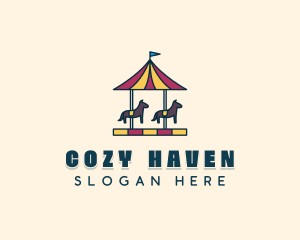 Horse Carousel Ride logo design