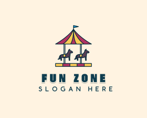 Horse Carousel Ride logo design