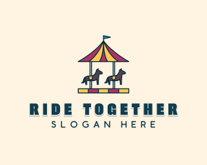 Horse Carousel Ride logo design