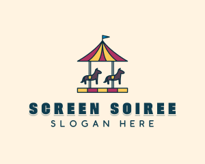 Horse Carousel Ride logo design