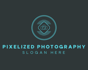 Minimalist Camera Badge  logo design