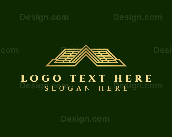 Luxury House Roofing Logo