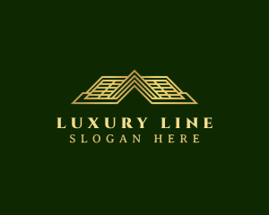 Luxury House Roofing logo design