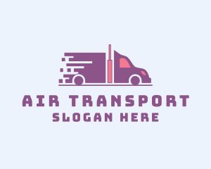 Express Transportation Truck logo design